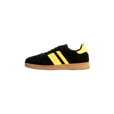 Afbeelding van Teddy Smith Basket CUIR Sneakers laag, Heren, Maat: 45, Noir blanc Leer