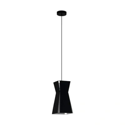 Afbeelding van EGLO Valecrosia Hanglamp E27 18 cm Zwart, Wit
