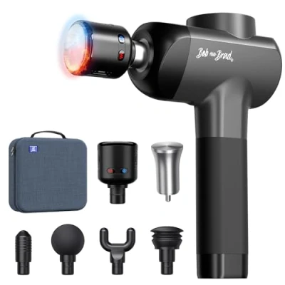 Afbeelding van Massagepistool met Warmtekoudemassagekop en Metalen Massagekop, Bob and Brad X6 Pro Max Massage Gun 11mm Amplitude Spiermassagepistool, Elektrisch Massageapparaat voor Spier Ontspanning Herstel