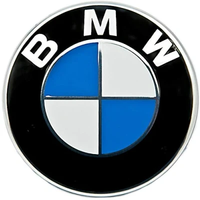 Afbeelding van BMW Plaquette met plakfolie, compatibel auto, D = 70 mm, 1, 3, 5, 6, 7, X1, X5, X6, Z3, Z4 (36136758569), zwart