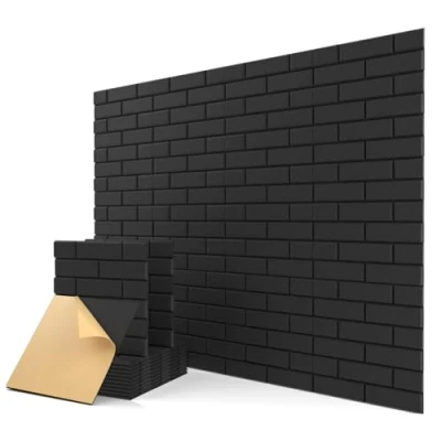 Afbeelding van akoestische panelen, 12&quot; X 0.4&quot;, 12 stuks geluidsabsorberende panelen met hoge dichtheid, geluidswerende voor behandeling, huisdecoratie en muurbescherming