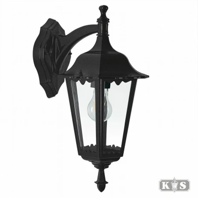 Afbeelding van 240v muurlamp ancona zwart KS Verlichting
