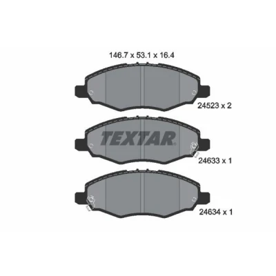 Afbeelding van Textar Remblokset 2452301