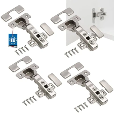 Afbeelding van KOTARBAU® Set van 4 kast en meubelscharnieren, kastscharnieren voor kastdeuren, potscharnieren, keukenkast, scharnieren, 35 mm, potbanden