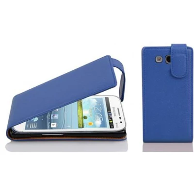 Afbeelding van Cadorabo Hoesje geschikt voor Samsung Galaxy WIN in KONINGSBLAUW Beschermhoes flip design Case Cover van getextureerd imitatieleer