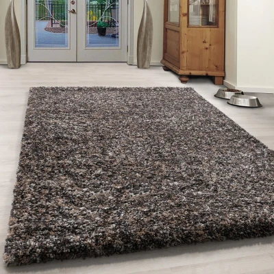 Afbeelding van Rainbow Soft Shaggy Hoogpolig Vloerkleed Taupe 200x290 cm