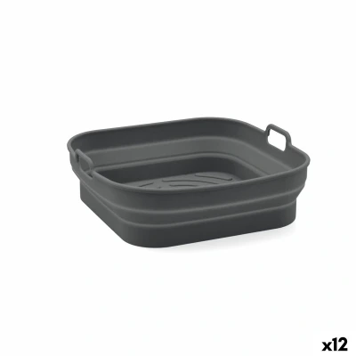 Afbeelding van Opvouwbaar siliconen mandje voor airfryer Quid Naturalia 20 x 8 cm (12 Stuks)
