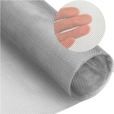 Afbeelding van Draadgaas roestvrij staal geweven gaas knaagdierbestendig fijn metalen 20 mesh filter scherm vel voor ventilatieopeningen tuin thuis 30 cm x 120