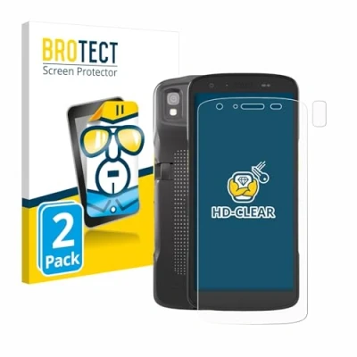 Afbeelding van BROTECT (2 Stuks) Schermbeschermer voor Zebra TC27 (Voor+Camera) Screen Protector Transparant