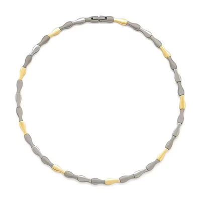 Afbeelding van Boccia 08051 02 Ketting Titanium zilver en goudkleurig 45 cm