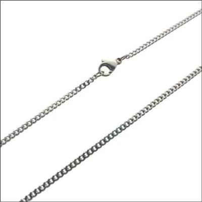 Afbeelding van Gourmetketting 55cm 2.2mm staal zilverkleurig