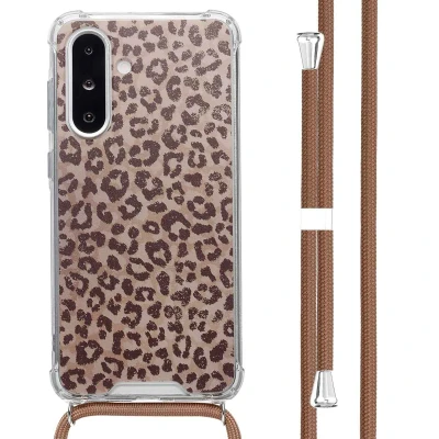 Afbeelding van imoshion Hoesje Geschikt voor Samsung Galaxy A26 Design met Koord Leopard Mood