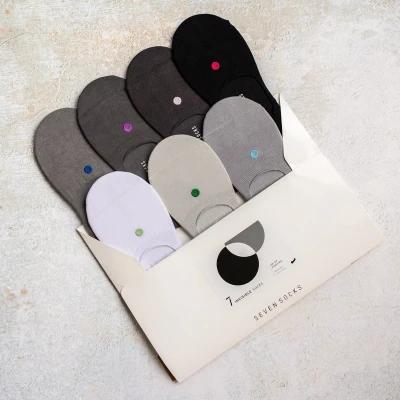 Afbeelding van Footies, sneaker sokken 7 paar Seven Invisible Socks maat: 35 38