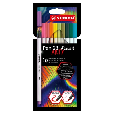 Afbeelding van Brushstift STABILO Pen 568/10 Arty assorti set à 10 stuks