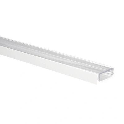 Afbeelding van Yphix Led Strip Profiel Felita Wit Extra Laag 1m Incl. Transparante Afdekkap LEDdirect.nl