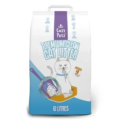 Afbeelding van Easypets Premium Clean White Bentonite Kattenbakvulling 12 LTR