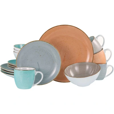 Afbeelding van CreaTable Combi servies VINTAGE NATURE (set, 16 delig)