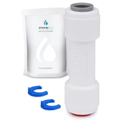 Afbeelding van smardy Terugslagklep 1/4 inch (6,35 mm), terugslagklep, check valve, Quick Fitting voor osmose installatie, SBS koelkastfilter en waterfilter