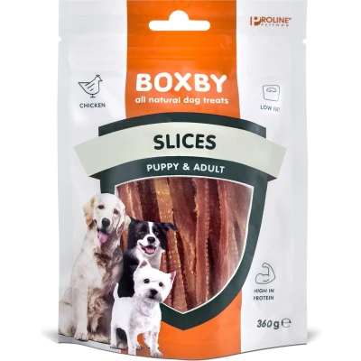 Afbeelding van Boxby Slices Hondensnacks Kip 360 g Valuepack