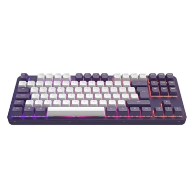Afbeelding van Dark Project ALU87A Mechanisch Gaming Toetsenbord ISO (DE) Violet/Wit