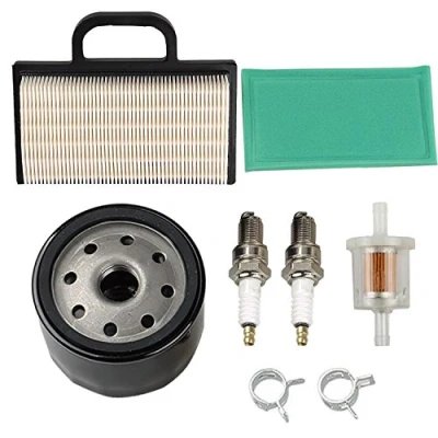 Afbeelding van OxoxO 698754 273638 Air Filter 691035 Brandstoffilter 696854 Oliefilter Spark Plug Compatibel met Briggs &amp; Stratton Intek Extended Life Series V Twin 18 26 HP Lawn Mower