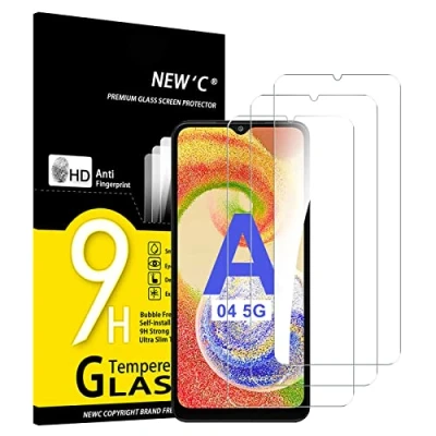 Afbeelding van NEW&#039;C 3 Stuks, Screen Protector voor Samsung Galaxy A04, A04e, M04, Gehard Glass Schermbeschermer Film 0.33 mm ultra transparant, resistent