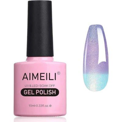 Afbeelding van AIMEILI Kameleon Gel Nagellak Set Gellak UV/LED Kleur Gelnagel Soak Off Temperatuur Veranderende Polish 10 ml Gift 003