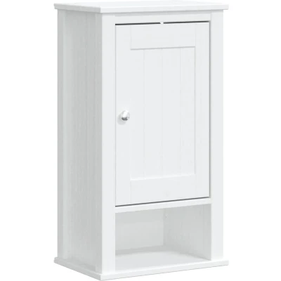 Afbeelding van vidaXL Badkamerkast BERG 40x27x71,5 cm massief grenenhout wit