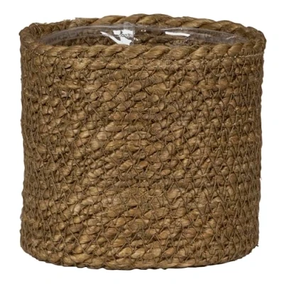 Afbeelding van Scheurich Zeegras 24, mand /plantenbak/mandpot van zeegras, kleur: bruin, 24 cm diameter, 22,5 hoog, 10,6 l volume.