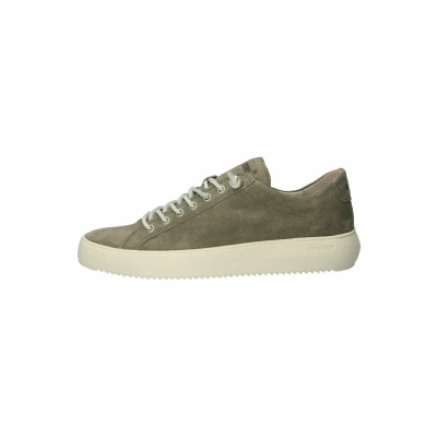 Afbeelding van Blackstone Morgan LOW Sneakers laag, Heren, Maat: 43, Salvia Veloursleer