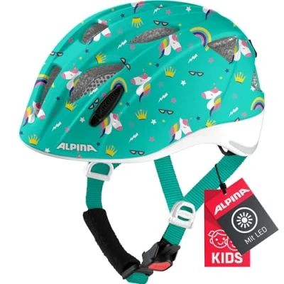 Afbeelding van ALPINA Unisex Kinderen, XIMO FLASH Fietshelm, unicorn gloss, 45 49 cm