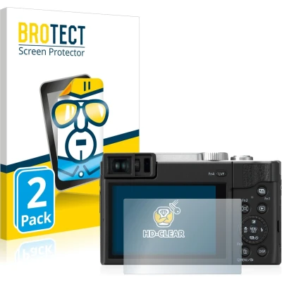 Afbeelding van BROTECT Screenprotector voor Panasonic Lumix DC TZ96 Folie Beschermfolie transparant (2 Stuks)