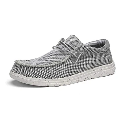 Afbeelding van Bruno Marc Heren lichtgewicht ademend comfort casual ontwerp instappers stretch schoenen, Grijs, 41 EU