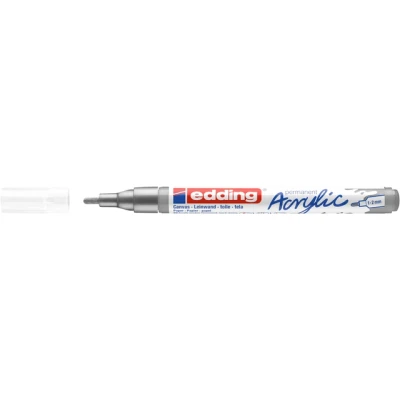 Afbeelding van edding 5300 Acrylic Marker zilver 1 ST 2mm / 4 5300923