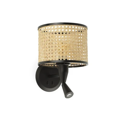 Afbeelding van Faro Lighting Mambo Leeslamp Wandlamp Zwart, E27