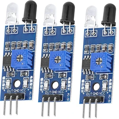Afbeelding van AZDelivery 3 x IR Infraroodmodule voor Obstakeldetectieafstandssensor compatibel met Arduino en Raspberry Pi Inclusief E Book!