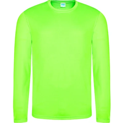 Afbeelding van Unisex T shirt met lange mouwen Cool &#039;Electric Green&#039; S
