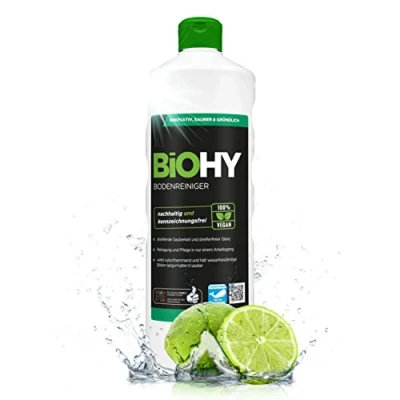 Afbeelding van BiOHY Vloerreiniger (1 Liter Fles) Concentraat voor alle reinigingsmachines en harde vloeren Aangename geur streeploze reiniging (Bodenreiniger)