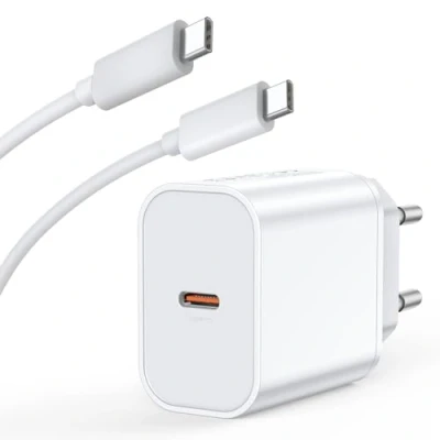 Afbeelding van 45 W USB C oplader oplaadkabel voor iPhone 16 15/16 15 Pro/16 Pro Max/16 Plus/iPad Pro/Mini/Air, Samsung Galaxy S24/S23, stekker voeding stopcontact met 2 m kabel