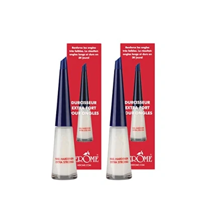 Afbeelding van Herome 2 Pack Nagelverharder Extra Sterk en Base Coat Nail Hardener Strong voor Zwakke Gevoelige Nagels 2x10ml