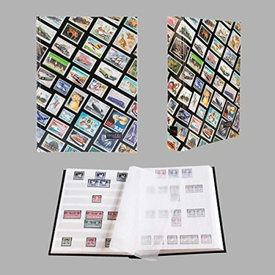 Afbeelding van Prophila motieven insteekboek postzegelalbum 60 witte pagina&#039;s