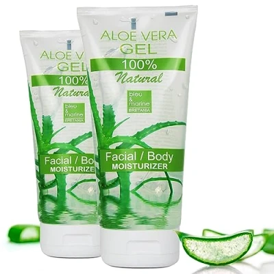 Afbeelding van 100% Natuurlijke Aloë Vera gel Concentrate Spaarpakket 200 ml x 2 Conditioner Haargel After Sun na het scheren Hydraterende voor gezicht en lichaam