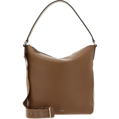 Afbeelding van BOSS Alyce HOBO Shopper, Dames, Maat: One Size, Camel