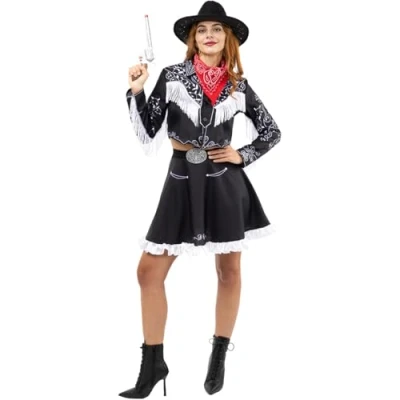 Afbeelding van FUNIDELIA Cowgirl Kostuum voor vrouwen Maat: XL Bruin