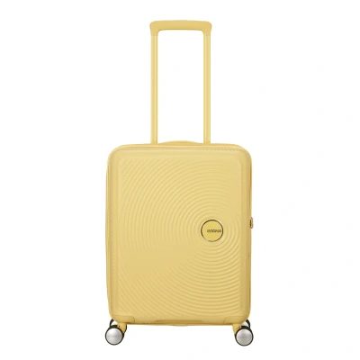 Afbeelding van American Tourister Reiskoffer Soundbox spinner 55/20 TSA uitbreidbaar Pastel Yellow 2,6 kg