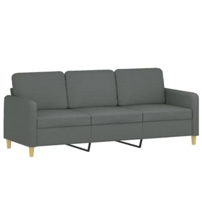 Afbeelding van Driezitsbank 180 cm stof donkergrijs