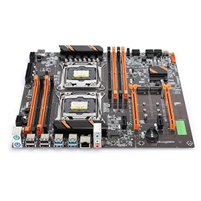 Afbeelding van Desktop Moederbord, Inter X99 LGA 2011 Gaming Moederbord met 2 NVME/6 SATA, 8 DDR4, RJ45 Gigabit Netwerkkaart