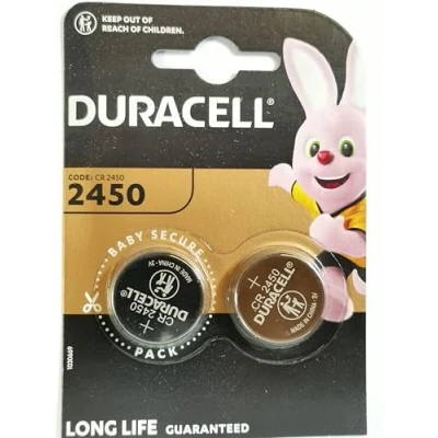 Afbeelding van 2 x Duracell CR 2450 Lithium (1 blister met batterijen) batterijen