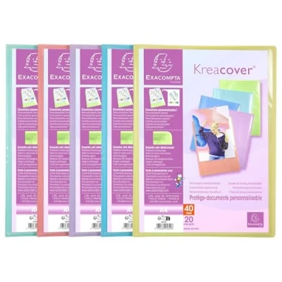 Afbeelding van Showalbum A4 Kreacover Pastel 20 stuks assorti Exacompta