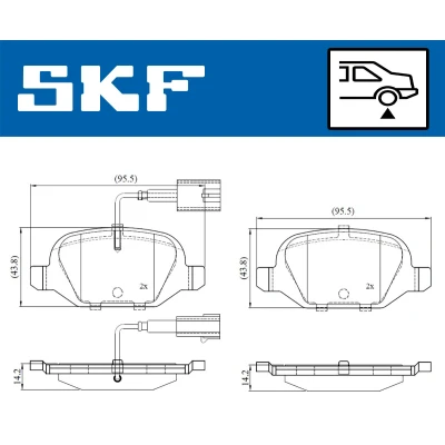 Afbeelding van SKF Remblokset VKBP 90391 E